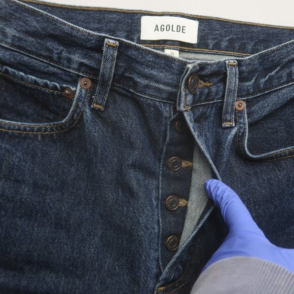 Agolde 90s Pinch High Rise Straight Jeans in Pendulum Size 26 - Picture 8 of 14